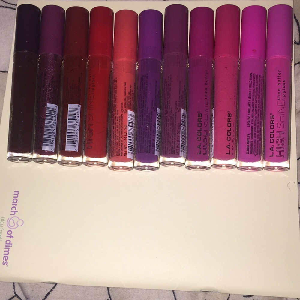 L.A colors shea butter lip gloss